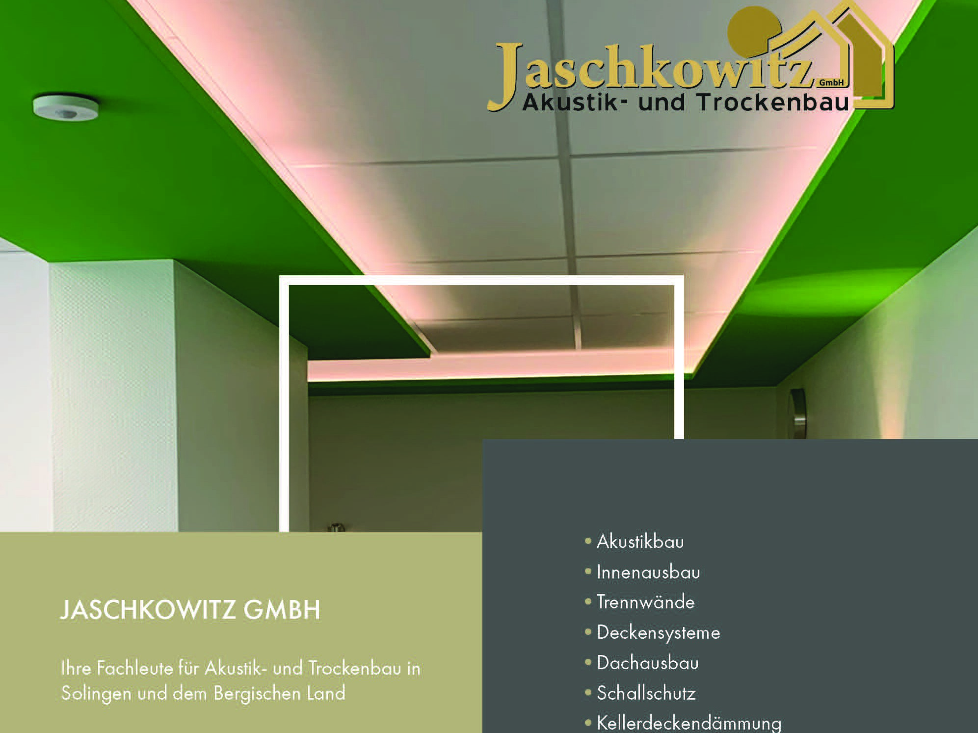 Imagebroschüre Jaschkowitz Trockenbau, Solingen